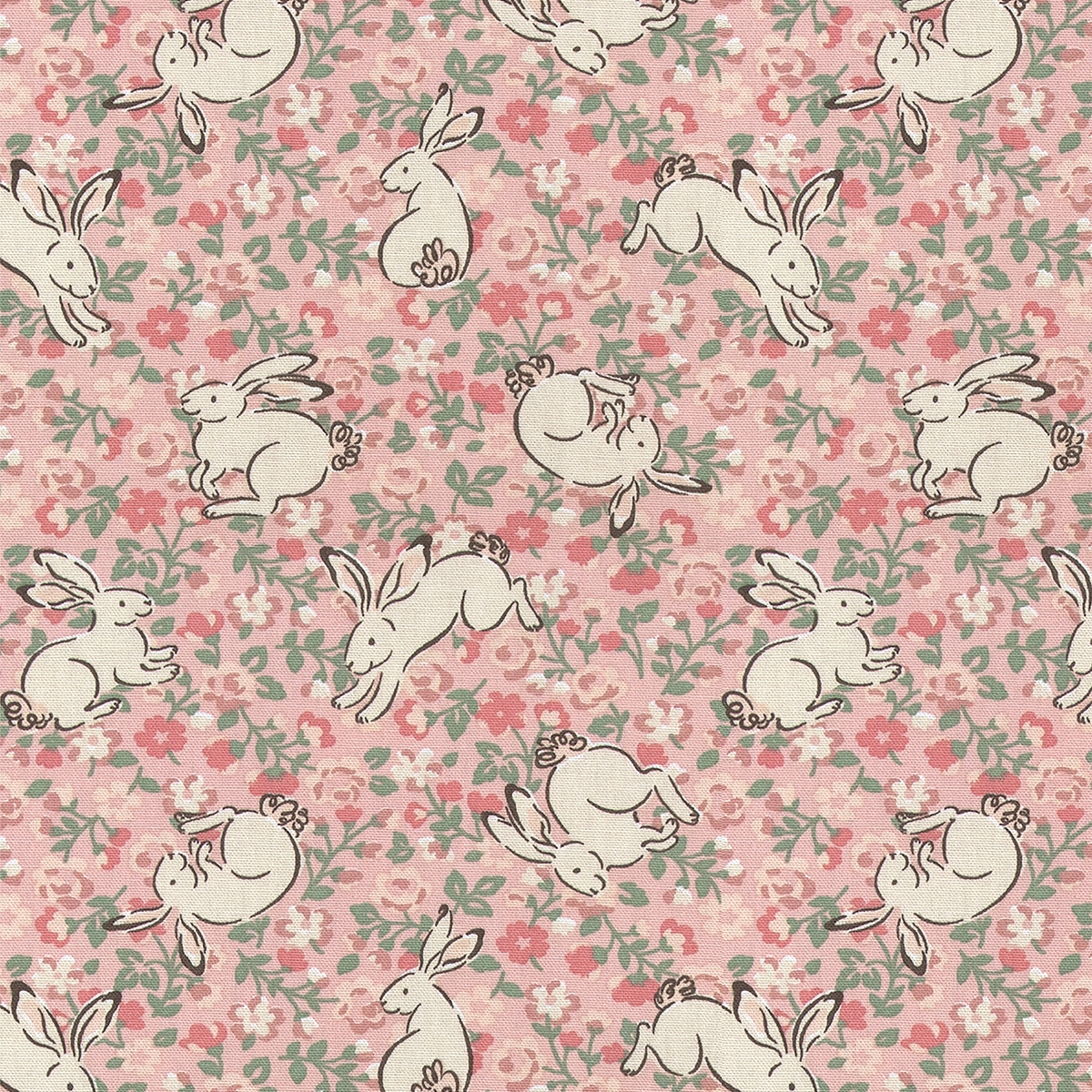 Product photograph of Cath Kidston Jumping Bunnies Blush Roman Blind from Choice Furniture Superstore.